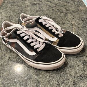 Vans Black and Camouflage Sneakers
